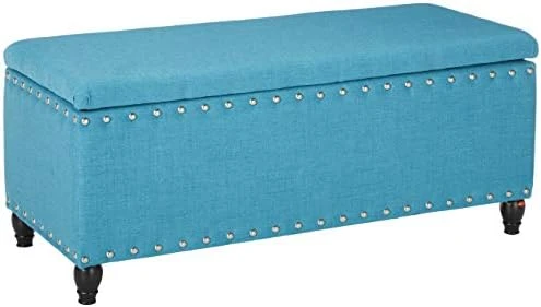 Christopher Knight Home Tatiana Fabric Storage Ottoman, Light Grey,18.25"D X 42.00"W X 18.25"H - Image 7