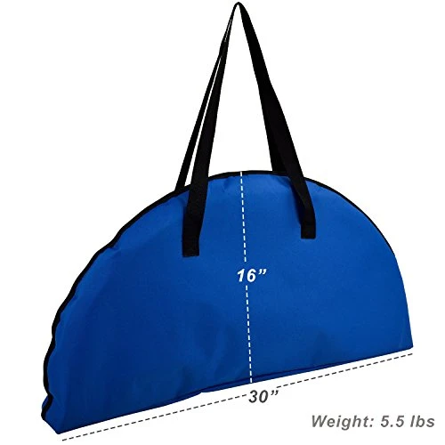 Picnic At Ascot Canvas Travel Folding Table, Royal Blue - Image 2