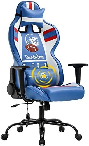 Gaming Chair Massage Office Chair Racing Computer Chair With Lumbar Support Headrest Armrest Task Rolling Swivel Ergonomic PU Leather Adjustable Desk Chair - Image 8