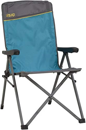 Uquip Justy - 3-Position Folding Camping Chair With Adjustable Backrest, Support 265 Lbs, Blue - Image 2