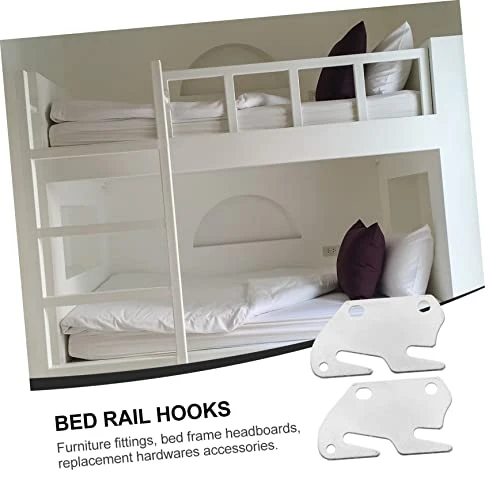 Beavorty 2pcs Furniture Connector Frame Holder Ornament Holders Metal Bed Frame Bed Frame Brackets For Headboard Wood Bed Brackets Headboard Brackets For Metal Bed Frame Bed Hook Plate Tool - Image 2