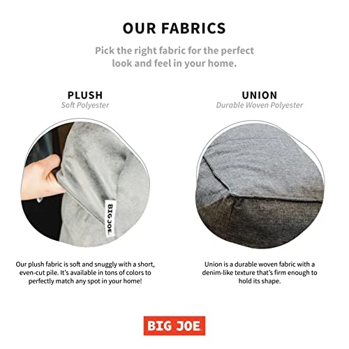 Big Joe Milano Bean Bag Chair, Denim Cobalt Lenox, 2.5ft - Image 5