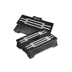 Meisuk Folding Step Stool With Handle, Indoor And Outdoor Folding And Shrinking Freely, 5 Inch Small Portable Folding Step Stool (Black)