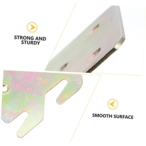 VILLCASE Bed Rail Hooks 4pcs Hooks Plate Wood Duty Connectors Rail Bracket For Frame Bed Fittings Plates Construction Wooden Hook Heavy Accessories Beds Bed Rail Brackets