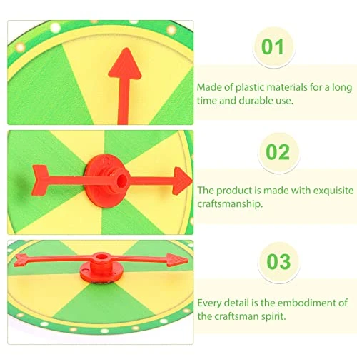 CANIGHT 1set Favors Birthday Indoor Cm Party Decorative Show Tabletop Win Turn Game Mini Draw Activity Activities Pub Yellow Raffle Prop Family Wedding The Hanging Portable Night Gaming - Image 7