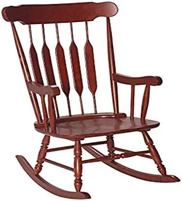 Gift Mark Rocking Chairs - Classic Wooden Rocker - Comfort Fitted Design Perfect For Living Rooms, Bedrooms, Nurserys, And More - Classic Vintage Style Chairs (Natural Wood) - Image 3