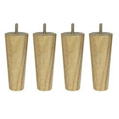 COZMAX 15cm Height Wood Color M8 Thread For Cabinet Chair Couch Table Bed Pack Of 4Pcs Kaihangwang