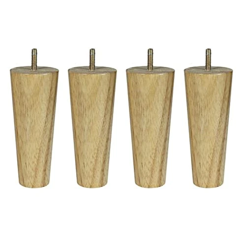 COZMAX 15cm Height Wood Color M8 Thread For Cabinet Chair Couch Table Bed Pack Of 4Pcs Kaihangwang