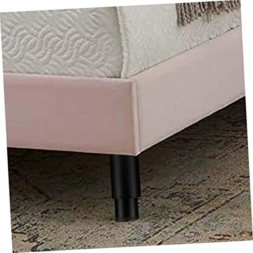 Homoyoyo 6 Pcs Bed Support Legs Holder Bedstead Black Cold Rolled Steel - Image 6