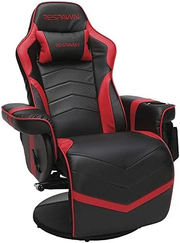 RESPAWN RSP-900 Racing Style, Reclining Gaming Chair, 35.04" - 51.18" D X 30.71" W X 37.01" - 44.88" H, Leather, Red - Image 6