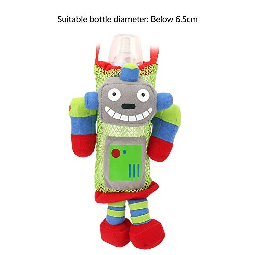 Owlike Children Drink Bottle Mesh Bag Pouch Carrier Baby Cartoon Water Bottle Handbag With Handle - Image 4