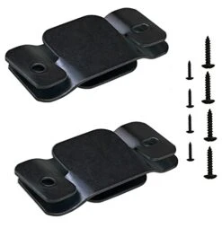 Hosrnovo Sectional Connectors, 4PCS Universal Large Metal Couch Connectors For Sectionals, 2 Sets Sofa Interlocking Furniture Connector Bracket Kit With Screws For Loveseat (Black)