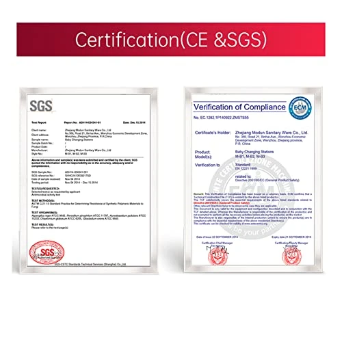 KISTEX Baby Changing Station, Horizontal Diaper Changing Table With Safety Straps, Wall Mounted Changing Tables For Home Commercial - Image 5