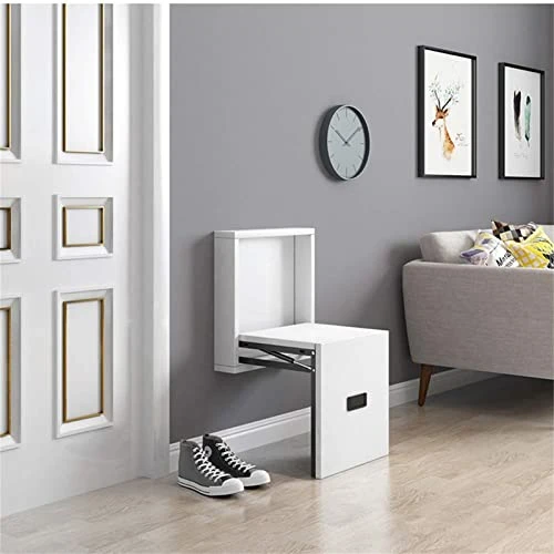 AMEOBA Folding Shoe-Changing Stool, Invisible Wall-Mounted Shoe-Changing Stool, Door Entrance Chair, Can Be Folded And Does Not Occupy Space Wall-Mounted,A - Image 4