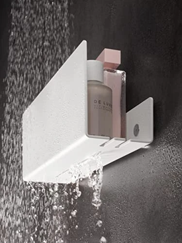 Keuco Wall Mounted Shwoer Shelf - Matte White - 24952510000 - Image 2