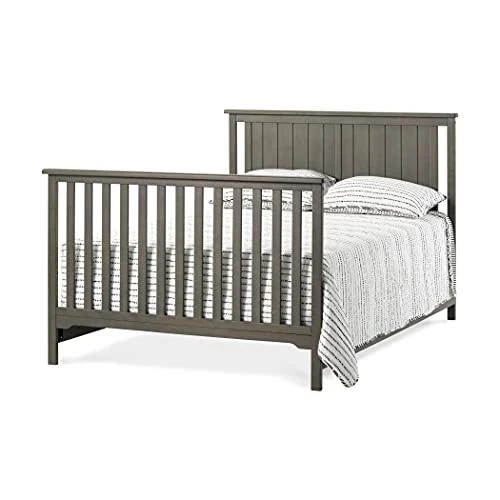 Child Craft Cottage 3-Piece Nursery Set With Flat Top 4-in-1 Convertible Crib, 3-Drawer Dresser, And Changing Table Topper By Child Craft (Dapper Gray) - Image 4