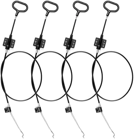 Nonley Sofa Recliner Cables, 2 Pack Couch Release Cables Recliner Replacement Parts D Ring Couch Recliner Pull Handle, Hook Exposed Cable With S Tip For Sofa, Black - Image 7