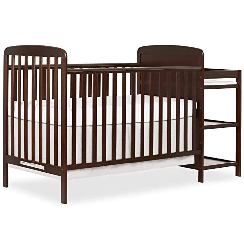 Dream On Me Anna 3-in-1 Full-Size Crib And Changing Table Combo In Steel Grey, Greenguard Gold Certified, Non-Toxic Finishes, Includes 1" Changing Pad, Wooden Nursery Furniture - Image 8