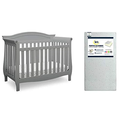 Delta Children Lancaster 4-in-1 Convertible Baby Crib, Bianca White - Image 6