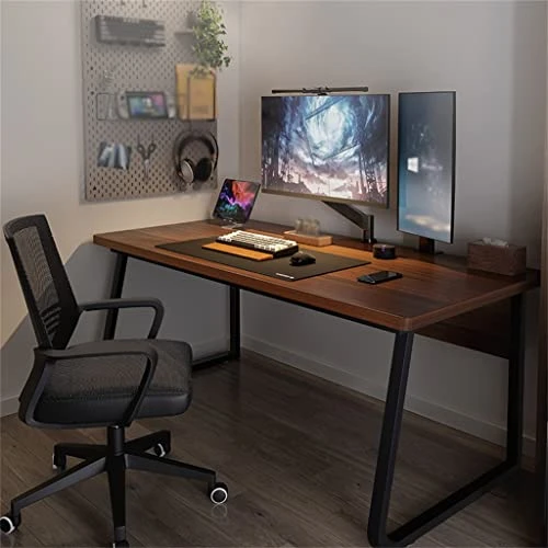 Computer Desk Desktop Game Table Bedroom Simple Office Student Table Study Family Table Without Chair (Color : D, Size : 120CM) - Image 3