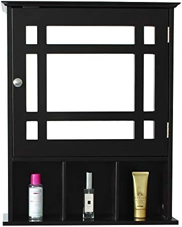 Aelph Single Door Three Compartment Storage Bathroom Cabinet With Mirror –White - Image 7