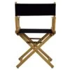 Casual Home 18" Director's Chair Natural Frame With Navy Canvas