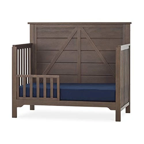 Forever Eclectic Woodland Crib Toddler Guard Rail, Brushed Truffle - Image 2