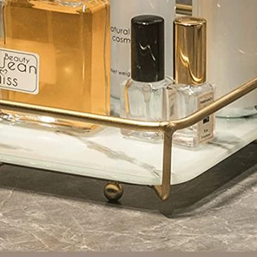 ALASSE Bathroom Glass Shelf, Household Bathroom Cosmetics Storage Rack Sanitary Appliances Storage Rack Toilet Storage Rack - Image 2