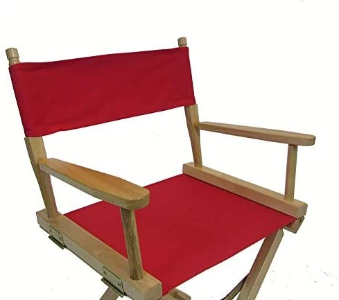 Personalized Embroidered Gold Medal Contemporary 18" Table Height Natural Frame Directors Chair - Hunter Green - Image 14