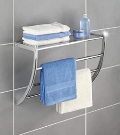 Wenko 15578100 Étagère Murale Pescara Chromé