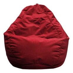 Gold Medal Bean Bags Gold Medal Microsuede Bean Bag, Medium, Cardinal Red