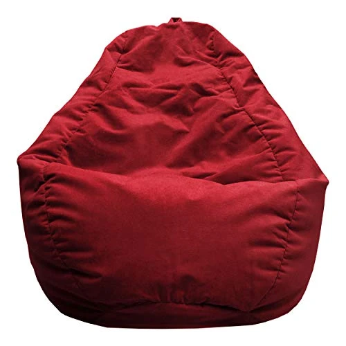 Gold Medal Bean Bags Gold Medal Microsuede Bean Bag, Medium, Cardinal Red