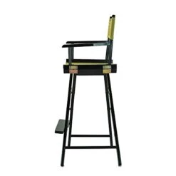 Casual Home 30" Director's Chair Black Frame-with Olive Canvas, Bar Height