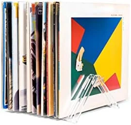 Hudson Hi-Fi Vyramid® Vinyl Record Storage Record Holder For Albums - Vinyl Organizer Record Album Storage Fits 7" 10" 12" Discs 45 78 RPM - Acrylic Vinyl Storage Rack Holds 22LPs - One Pack - Image 6