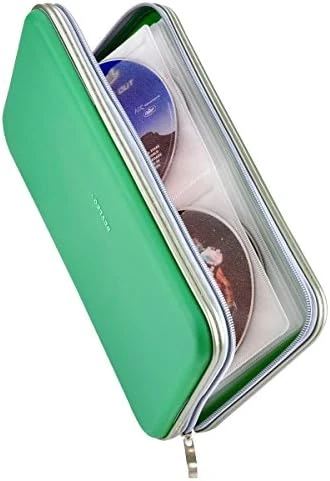 Wismart 70 Capacity Heavy Duty CD DVD Blu-ray Media Case Storage Holder Organizer Wallet (Black) - Image 8