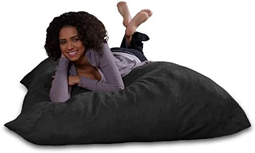 Sofa Sack - Plush, Ultra Soft Bean Bag Chair - Memory Foam Bean Bag Chair With Microsuede Cover - Stuffed Foam Filled Furniture And Accessories For Dorm Room - Charcoal - Image 8