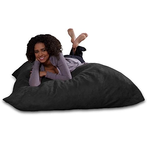 Sofa Sack - Plush, Ultra Soft Bean Bag Chair - Memory Foam Bean Bag Chair With Microsuede Cover - Stuffed Foam Filled Furniture And Accessories For Dorm Room - Charcoal