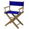 American Trails Extra-Wide Premium 18" Director's Chair Natural Frame With Royal Blue Canvas