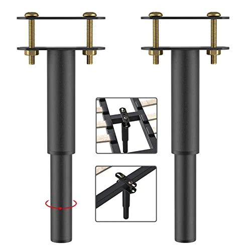 VETIN 2 Pcs Bed Frame Support, 7-13 Inches Bed Support Legs, Bed Frame Support Leg, Bed Support Legs Replacement, Adjustable Bed Legs(2,7"-13")