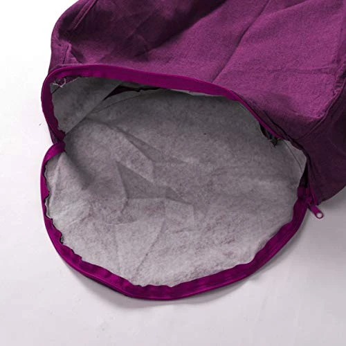 Bean Bag Chair Cover For Kids And Adults, Sturdy Zipper Beanbag Case, Sack Bean Bag, Zipper Storage Beanbag (No Filler) For Organizing Children Plush Toys Lazy Sofa Chairs (Purple, S) - Image 4