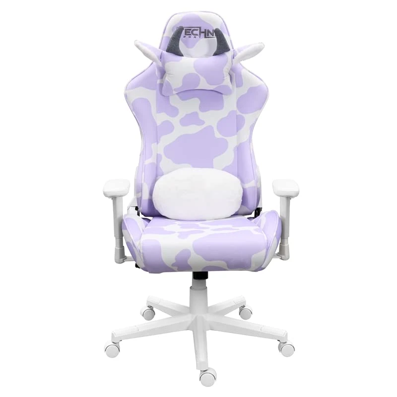 Techni Sport19.75 Modern Fabric Gaming Chair In Lavender Purple/White - Image 3