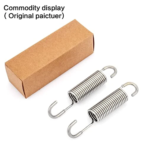 GNPADR 3-5/8" (2 Pieces) Stainless Steel Replacement Recliner Sofa Mechanism Tension Spring - Long Neck Hook - Image 6