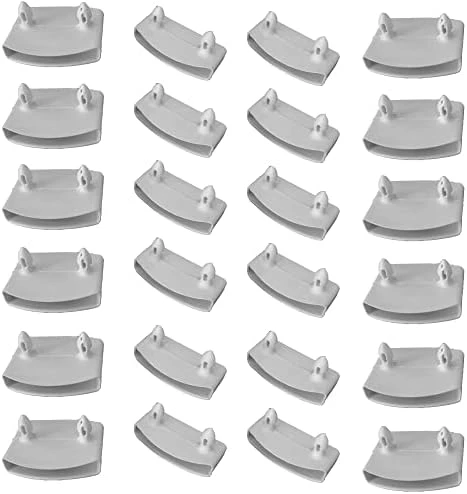 XIAONAN 24Pcs 53mm×9mm Plastic White Bed Slat Cover Replacement Holders End Caps For Holding Securing Wooden Slats Bed Base (2.087in X 0.354in) - Image 5