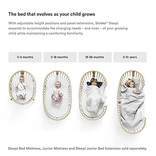 Stokke Sleepi Mattress, Natural White - Foam Crib/Bed Mattress - Offers Comfort & Support For Children - Includes Non-Toxic Cover - Image 3