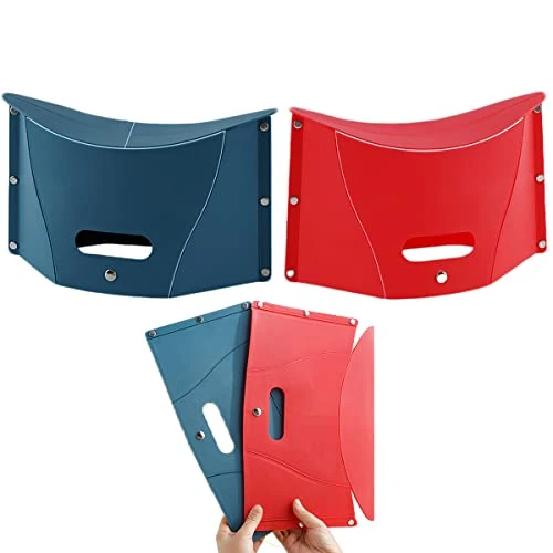 YINGD 2 Pack Collapsible Stools, Paper Folding Stool, Mini Foldable Stool, Small Portable Stool High Load-Bearing Camping Stools