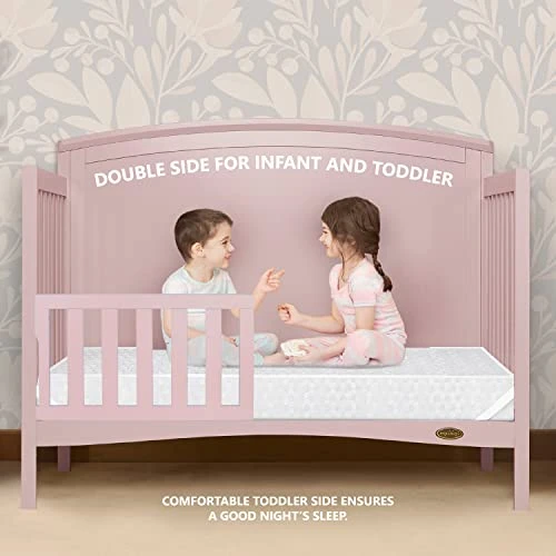 Dream On Me Honeycomb Orthopedic Firm Fiber Standard Crib Mattress Greenguard Gold And JPMA Certified 10 Year Warranty 5β Fiber Core Optimum Support Infant And Toddler Waterproof Vented Cover - Image 3