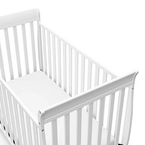 Storkcraft Maxwell Convertible Crib (White) – GREENGUARD Gold Certified, Converts To Toddler Bed And Daybed, Fits Standard Full-Size Crib Mattress, Classic Crib With Traditional Sleigh Design - Image 4