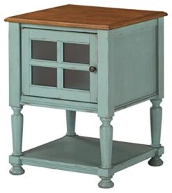 Signature Design By Ashley Mirimyn Accent Cabinet, Teal