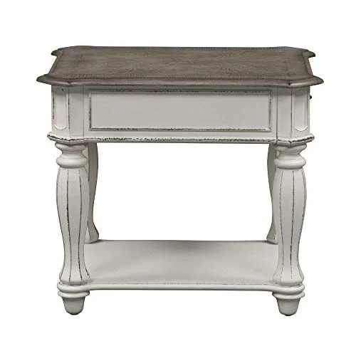Liberty Furniture Industries Magnolia Manor End Table, W24 X D28 X H24, White - Image 5