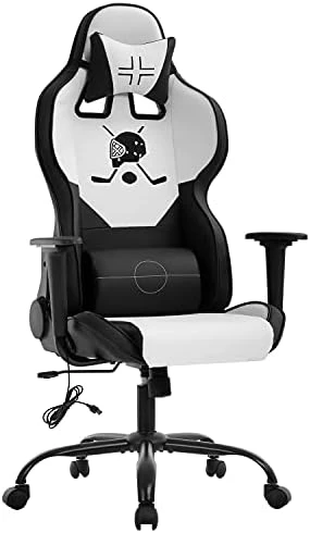 Gaming Chair Massage Office Chair Racing Computer Chair With Lumbar Support Headrest Armrest Task Rolling Swivel Ergonomic PU Leather Adjustable Desk Chair - Image 6